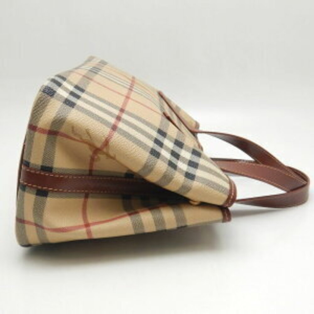 Burberry handbag London leather check brown - Picture 3 of 9